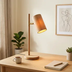 Minimalist Ahşap Masa Lambası